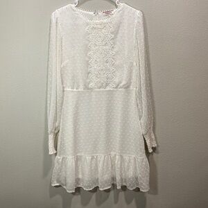 Andree Swiss dot‎ long sleeve dress